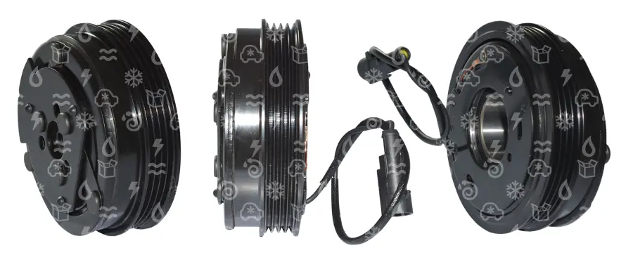 spojka pro kompresor SANDEN 7V16, poly V4, 12V, 110 mm, 504005418 / 71721759